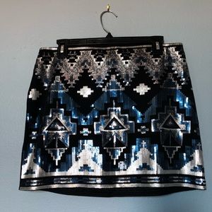 EXPRESS aztec sequenced micro mini